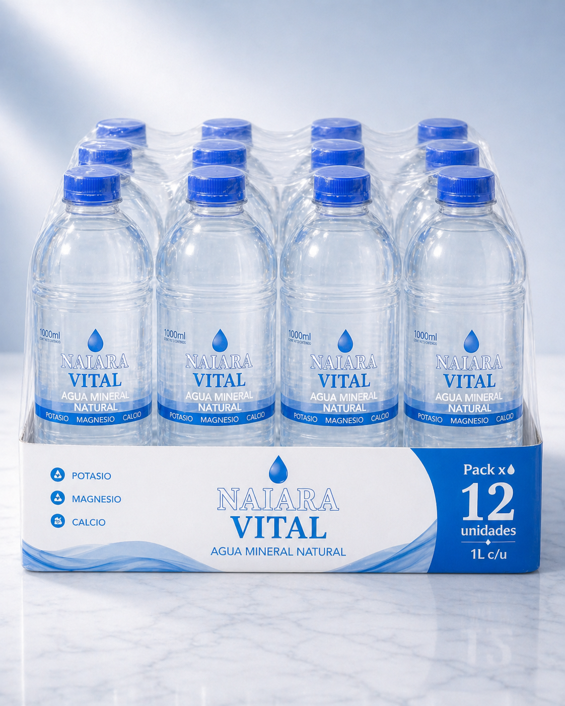 Pack x 12 Naiara Vital Agua Mineral Natural 1 L