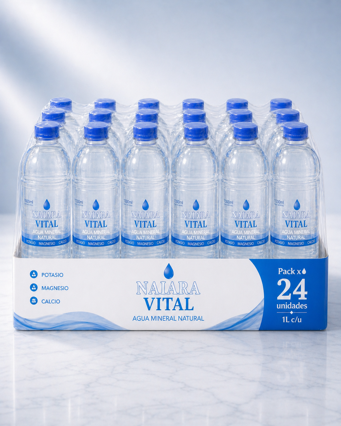 Pack x 24 Naiara Vital Agua Mineral Natural 1 L