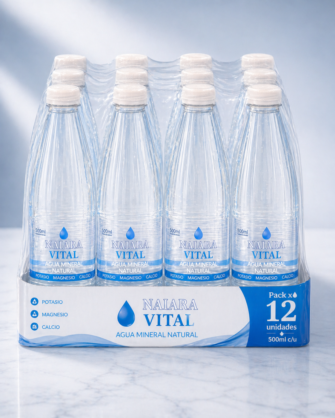 Pack x 12 Naiara Vital Agua Mineral Natural 500 ml